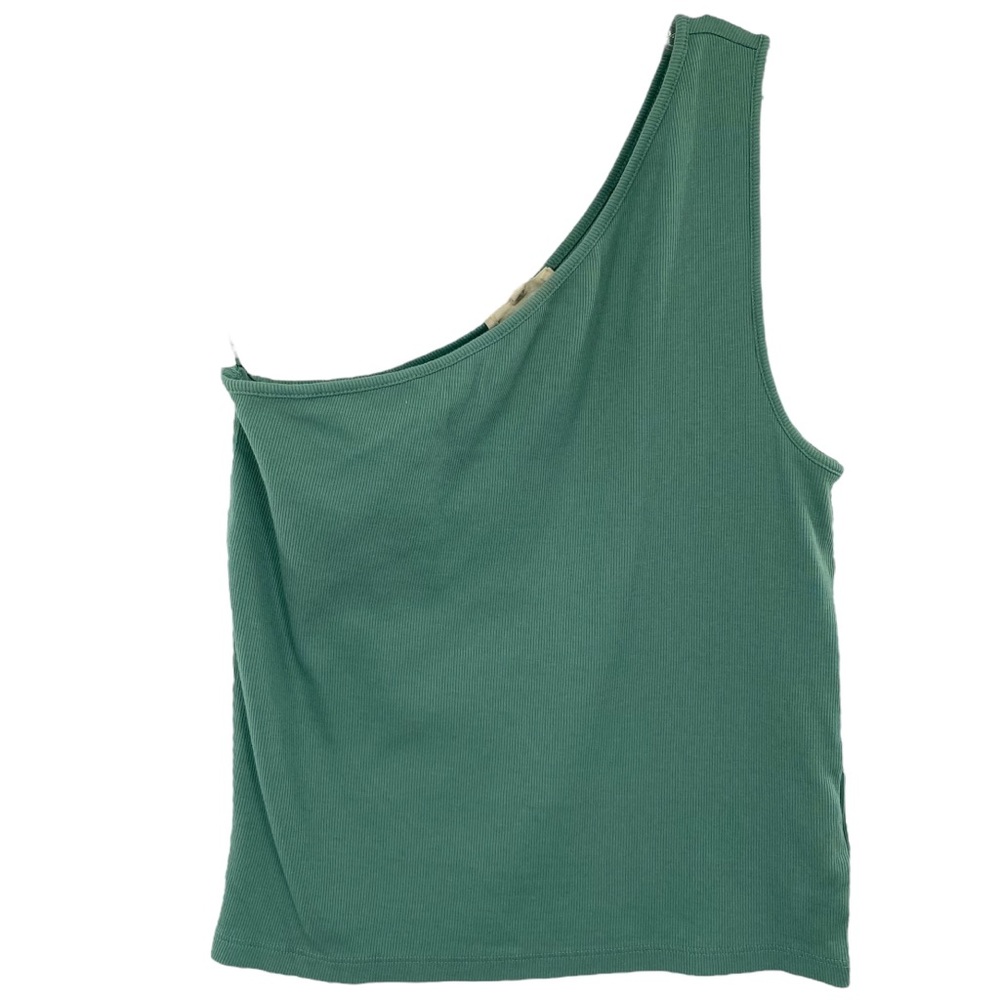 Madewell Supima Rib One Shoulder Tank Top - Picture 4 of 7
